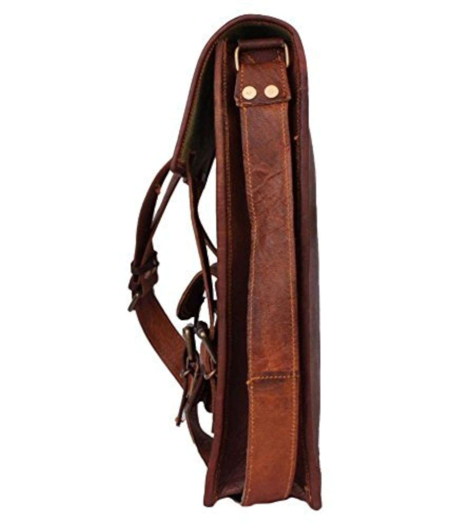 Hunter Leather I Pad Satchel Messenger Bag