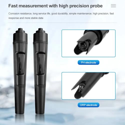 Tester di qualità dell'acqua 2 in 1, misuratore di pH Bluetooth per acqua potabile, acquari, piscine, acquari