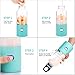 Portable Juicer Blender, XBrands Mini Travel Blender,USB Rechargeable Juicer Cup,Household Fruit Mixer, Personal Size Mixing Machine with Six Blades, Small Size Easy to Carry - Small Ice Cubes Become Smaller