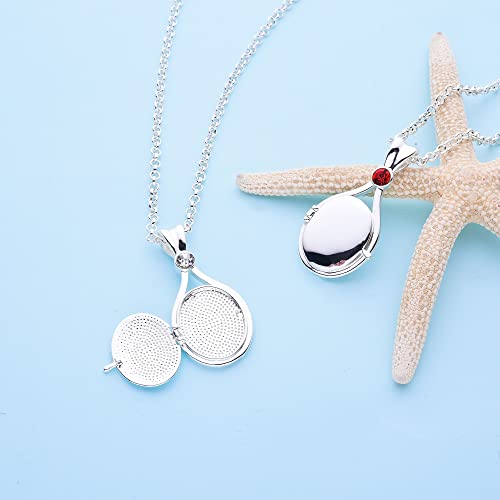 Sphers Mermaid Necklace Water Locket White Natural Zircon Copper Pendant by Sphers - Used condition - Image 3