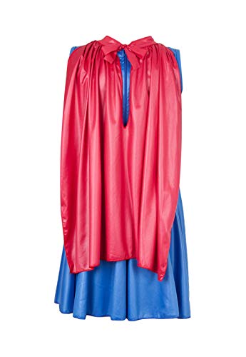 Fantasia Super Mulher Infantil Sulamericana Fantasias Azul/Vermelho P 3/4 Anos