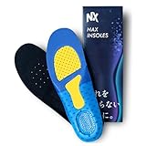 インソール 疲れない 〔衝撃分散で疲れにアプローチ〕 なかじき 中敷き 靴 衝撃吸収 中敷き 男性用 女性用 ナクスインソール (ブルー, Max)
