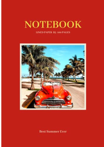 NOTEBOOK ノート B5 B罫 100ページ Best Summer Ever 3: おしゃれな表紙カバーのB5サイズノート 夏テーマアートフォト表紙シリーズ 3 image 2