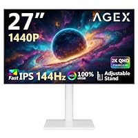 Z-Edge AGEX 27 Inch QHD Gaming Monitor 144Hz 1440P FastIPS Adjustable Stand