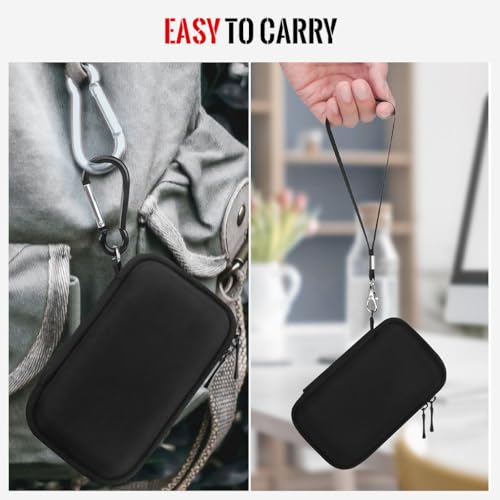Image of ZORBES Hard Carrying Case for Samsung T5 EVO Portable SSD 2TB 4TB 8TB USB 3.2 Gen 1 External Solid State Drive Hard EVA Shockproof Water-Resistant Protective Storage Travel Bag, Only Case