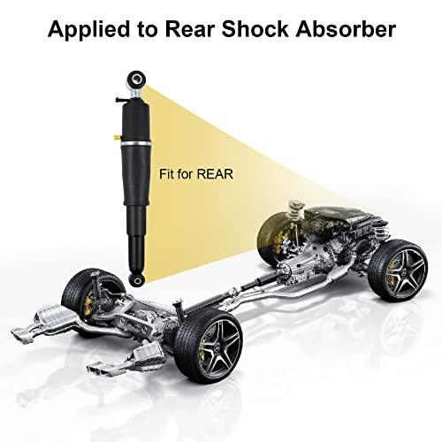 Nifeida 2Pcs Rear Air Suspension Shocks Absorber Struts Compatible With 02-14 Cadillac Escalade, 07-13 Avalanche, 03-06 Avalanche 1500, 00-13 Suburban 1500, 00-14 Tahoe, Gmc Yukon 25979391 25979393 #TOP2