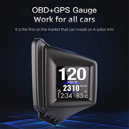image for Geloo Car HUD Head Up Display with OBD2+ GPS Dual System HUD Display 8