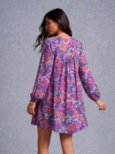 Image of SMOWKLY Floral Printed || Rayon Blend || One Piece || Party Dress || Printed Dress for Women