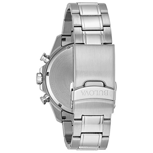 Bulova Marine Star Chronograph Mens Watch, Stainless Steel , Silver-Tone (Model: 96B255) #TOP2