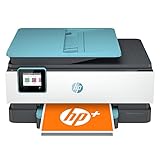 HP OfficeJet Pro 8028eB All-in-One Wireless Color Inkjet Printer for Home Office, Blue - Print Scan Copy Fax - 20 ppm, 4800 x 1200 dpi, 35-Sheet ADF, Automatic 2-Sided Printing