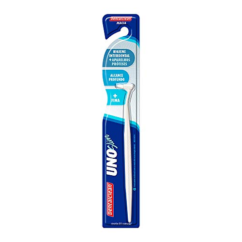 Escova dental unitufo Uno Slim Dentalclean Macia - Tufo único slim para maior alcance e limpeza prof