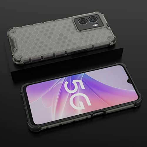 Image of Glasgow Back Case Cover Compatible with Realme Narzo 50 5G (Stylish Design) - Black