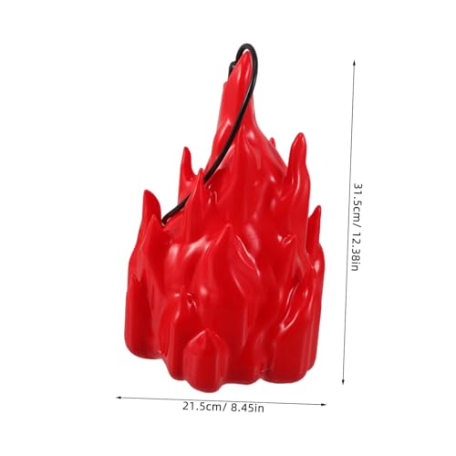 Lámpara de llama de simulación LED pequeña roja para decoración exterior 2
