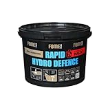 FOME FLEX Rapid Hydro Defence Polymer-Bitumen Universaldichtmittel – Wasserdichte Feuchtigkeitssperre für Dach, Wände und Fundamente, Nahtlose Außenbeschichtung für Sanierung und Schutz (4,5 kg)