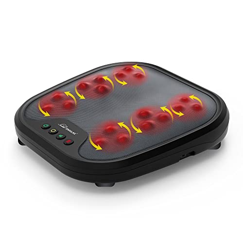 Snailax 2 en 1 Masseur de Pieds Shiatsu avec Chaleur, nœuds de Massage Flexibles pour Toutes Les Tailles de Pieds, Chauffe-Pieds, Appareil de Massage Pieds électrique soulageant Les douleurs…