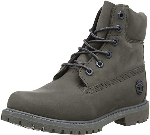 Image of Timberland Women's 6 inch Premium Waterproof Boots, Grey Medium Grey Nubuck, 35.5 EU
