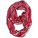 NFL Arizona Cardinals Sheer Infinity Scarf, One Size, Red