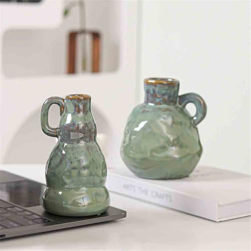 Vase décoratif en céramique gourde pour décoration de meubles - 7