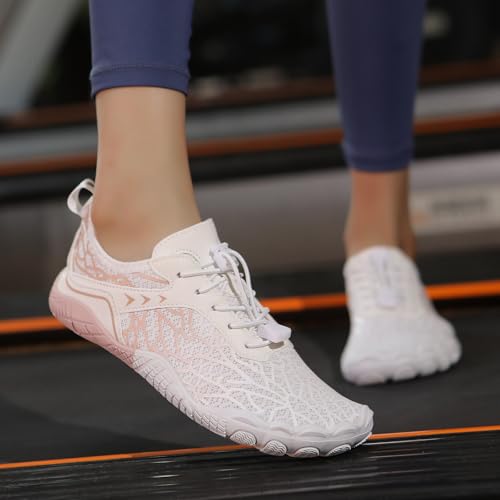 Image of Hike Barefoot Shoes Womens Men,Unisex Barefoot Water Shoes Breathable, Anti-Slip Hiking Footwear for Athletic Wide Toe Shoe Footwear for Hiking, Walking, Running, Yoga, and Water Sports