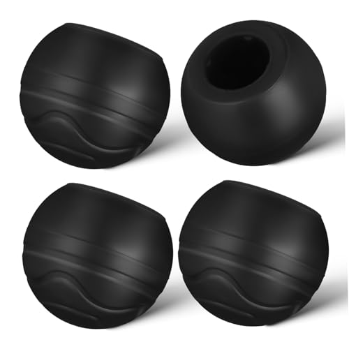 Generic Silicone Chair Leg Covers Black 4 Pieces Chair Leg Floor Protectors Sturdy Material No Tools Needed