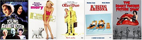 Best of Fox Comedy DVD Bundle (Office Space / There's Something About Mary / Raising Arizona / The Rocky Horror Picture Show / Young Frankenstein)