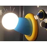 [Joxoilso] シリコンラウンドハンドナイトライト 子供用LEDタッチライト 寝室装飾 クリスマス 誕生日プレゼント