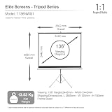 ELITE SCREENS tripod screen Tripod white 244 x 244 cm, 1:1 format 136 inches, T136NWS1