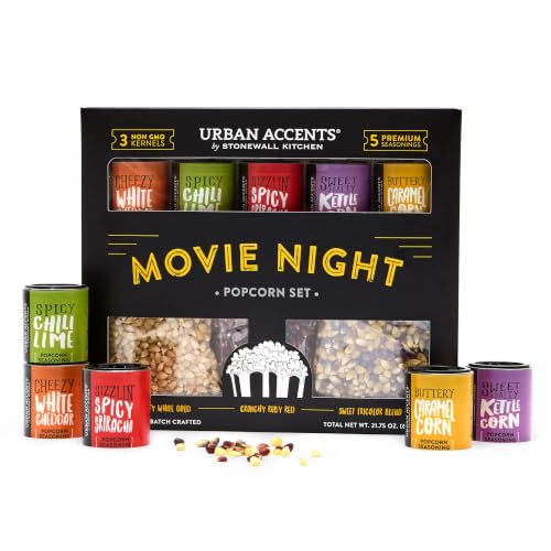 Urban Accents Movie Night Popcorn Gift Set – Includes...