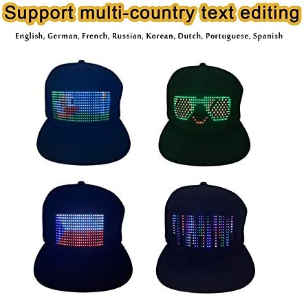 Amazon.com: Multi-Language Bluetooth LED Smart Cap, Customized ...