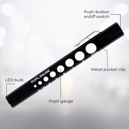 Dixie Ems Colored Disposable Penlight With Pupil Gauge- 6 Colors! #TOP4