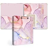 Lateefah 3 Ring Binder, 1 Inch Round Ring Binder with 5 Tab Dividers, Cute Clipboard Binders with 2