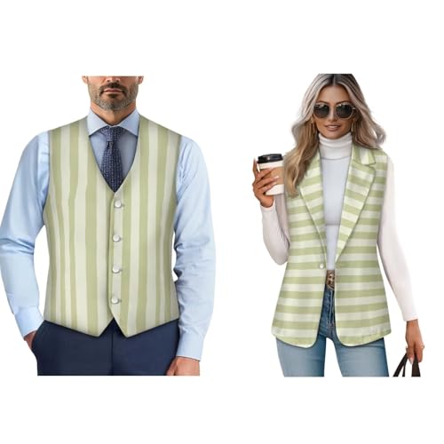 Womens and Mens Vest Top 2025 Trendy Button V-Neck Dressy Suit Vest Waistcoat Sleeveless Comfort Loose Fit