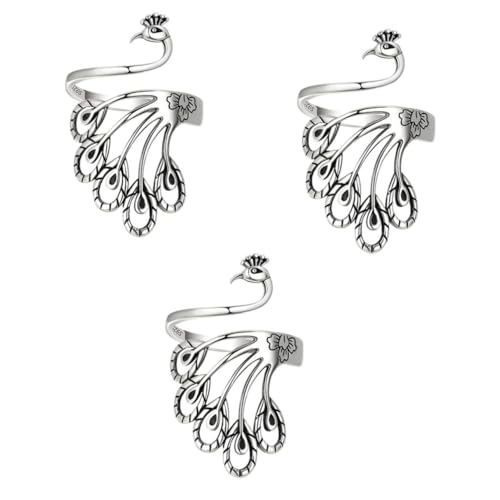 ODHLMFQ Wide Face Female Thai Silver Old Snake Headband Vintage for Holder Knot Regulator Women Ring Copper