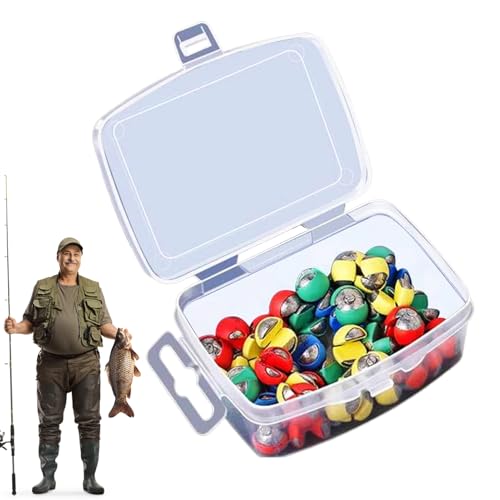 Fishing Weights Kit – Sinkers Set, Portable Tackle Gear, Random Color Pieces | Colorful Shot Dispenser Set Ideal Fishing Solution Enhancing Stability While Casting in River Lake Shore