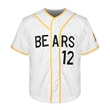 EETUG Youth Baseball Jerseys for Boys,Bad News Bears 3 Kelly Leak 1976 Chico's Bail Bonds Movie Jersey,Girl White Black S-XL (Medium,Youth 12 White)