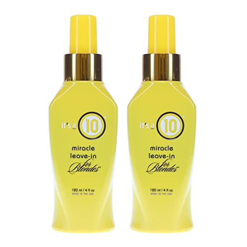 ITS A 10 by Its a 10 MIRACLE LEAVE IN PRODUCT FOR BLONDES 4 OZ (Package Of 2)