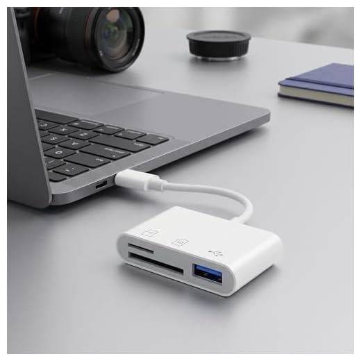 SD Card Reader USB Adapter for Phone Tablet, Plug and Play Memory Card Reader Supports SD TF MicroSD Camera Viewer No App