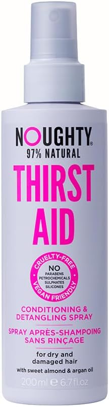Noughty 97% Natural Thirst Aid Conditioning and Detangling Spray, Leave In Ha...