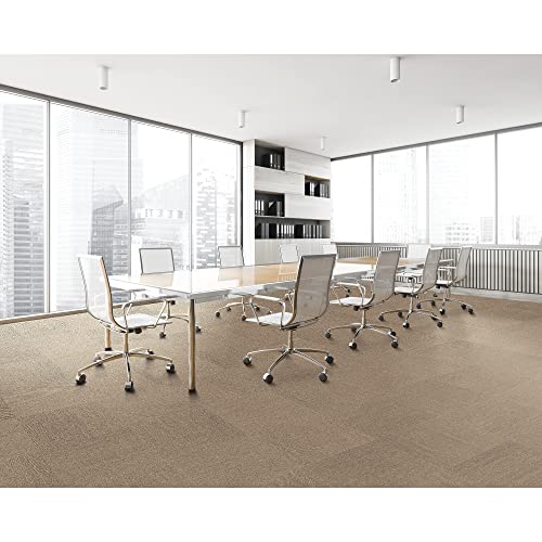Image of Mohawk Basics 8 inch x 8 inch Carpet Tile Sample with EnviroStrand PET Fiber in Walnut, (1 Sample)