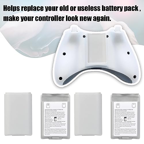image for Peixiong 10 Pcs Battery Pack Cover for Xbox360 Wireless Controller, Re
