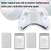 10 Pcs Battery Pack Cover for Xbox360 Wireless Controller, Replacement Battery Pack Cover Shell Case (5Black, 5White)