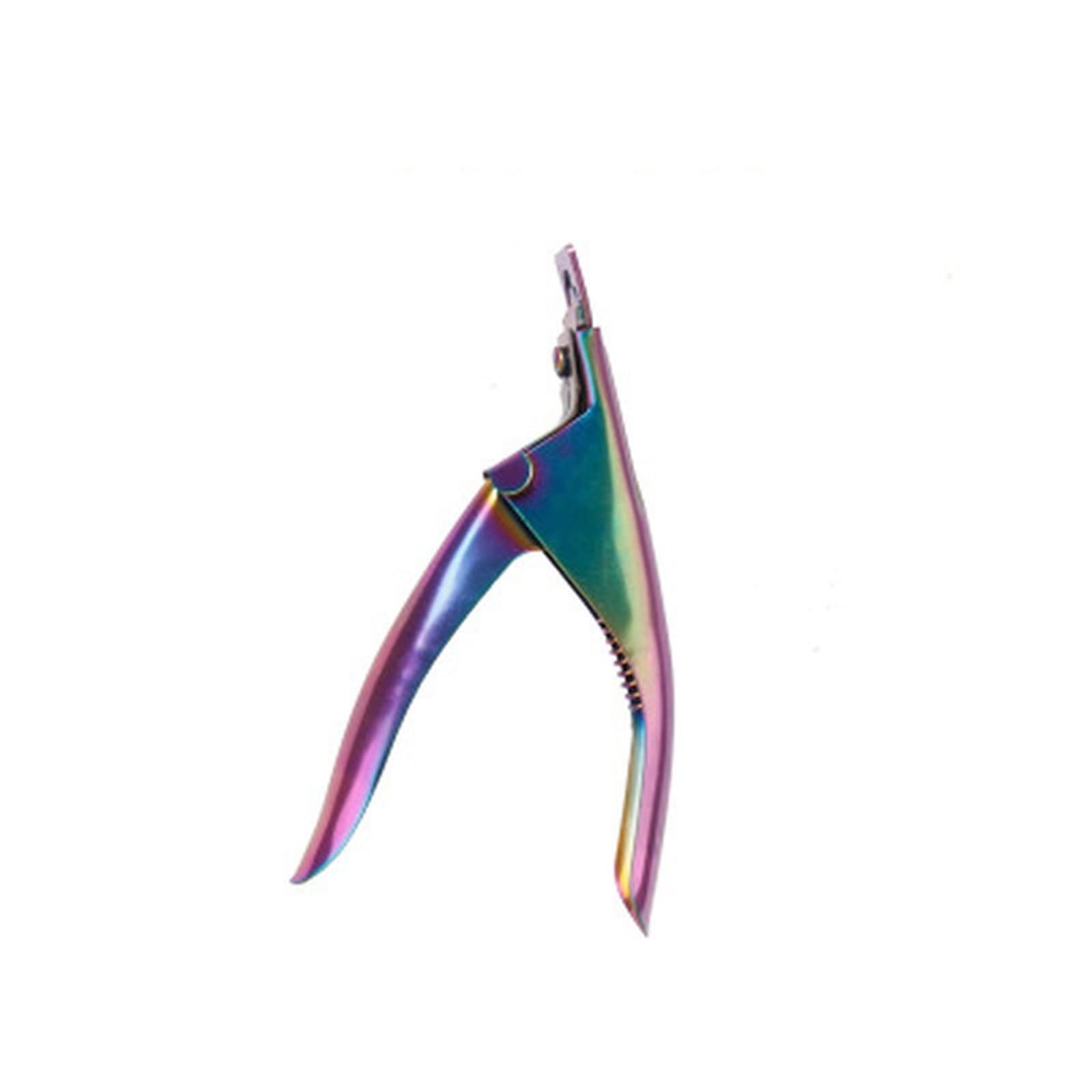 XIANGFAZJD Cortauñas 1pc de Acero Inoxidable Color U Word Clippers Falso DE UÑA, Herramientas de uñas del Cortador de Punta de uñas, Suministros de uñas para Profesionales