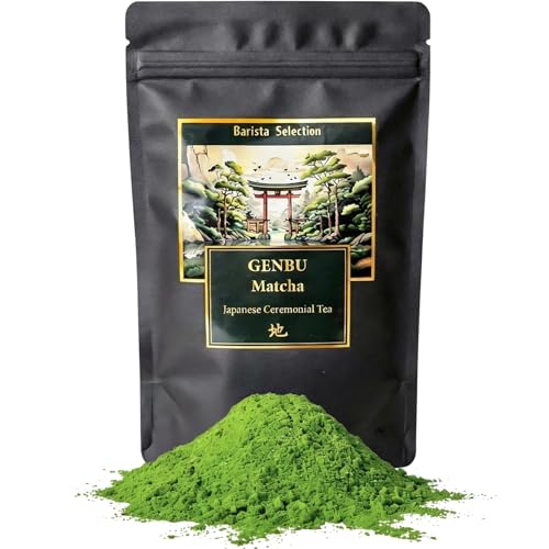 GENBU MATCHA | Té Matcha de Grado Ceremonial | Té Verde Matcha Premium en Polvo | Puro y 100% Natural | Origen Japonés de Máxima Calidad | Ceremonia y Latte | Sin Glúten | Sin Azúcar | 100gr GENBU MATCHA | Té Matcha de Grado Ceremonial | Té Verde Matcha Premium en Polvo | Puro y 100% Natural | Origen Japonés de Máxima Calidad | Ceremonia y Latte | Sin Glúten | Sin Azúcar | 100gr