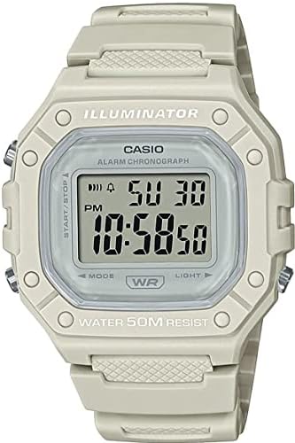 CASIO Analog W-218HC-8AVEF, Multicoloured, W-218HC-8AVEF