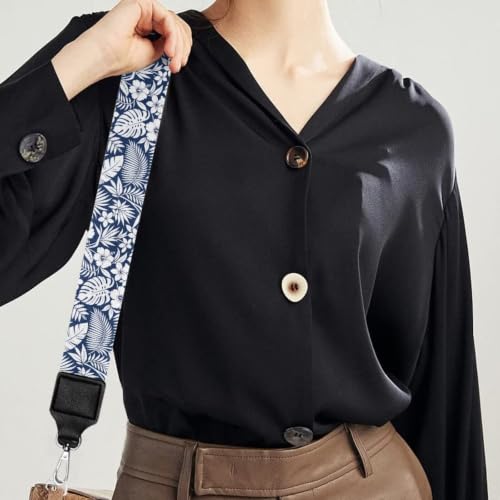 Image of Adjustable Purse Strap for Women, Crossbody Wide Handbag Strap Replacement, Sturdy Bag Strap with Silver Hardware