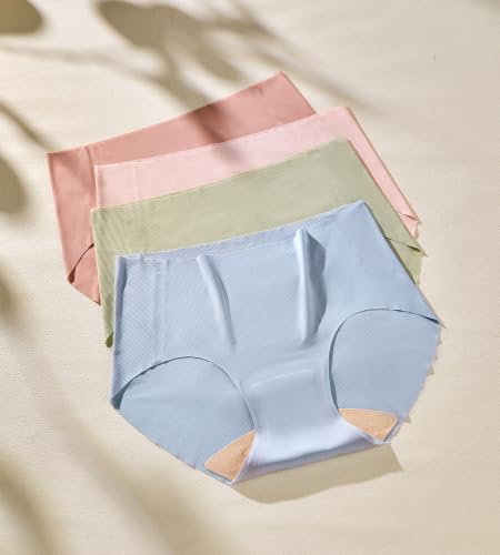 Image of SHARICCA Womens Seamless Underwear Nuage No Show Hipster Panties 5 Pack