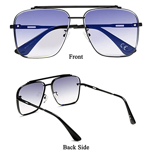 COASION Mens Sunglasses Costume Eyewear Retro Square Aviator Sun Glasses Frames for Women3