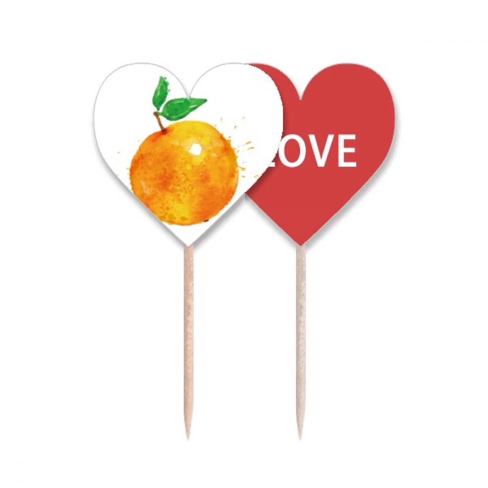 Cure-dents orange aquarelle pour embellir vos cupcakes râtés et masquer les imperfections