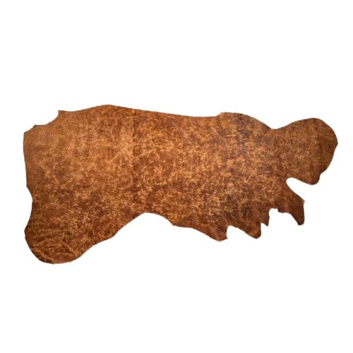 Buckleguy.com Newbury Leathers, Ostrich Embossed, Side, Light Brown