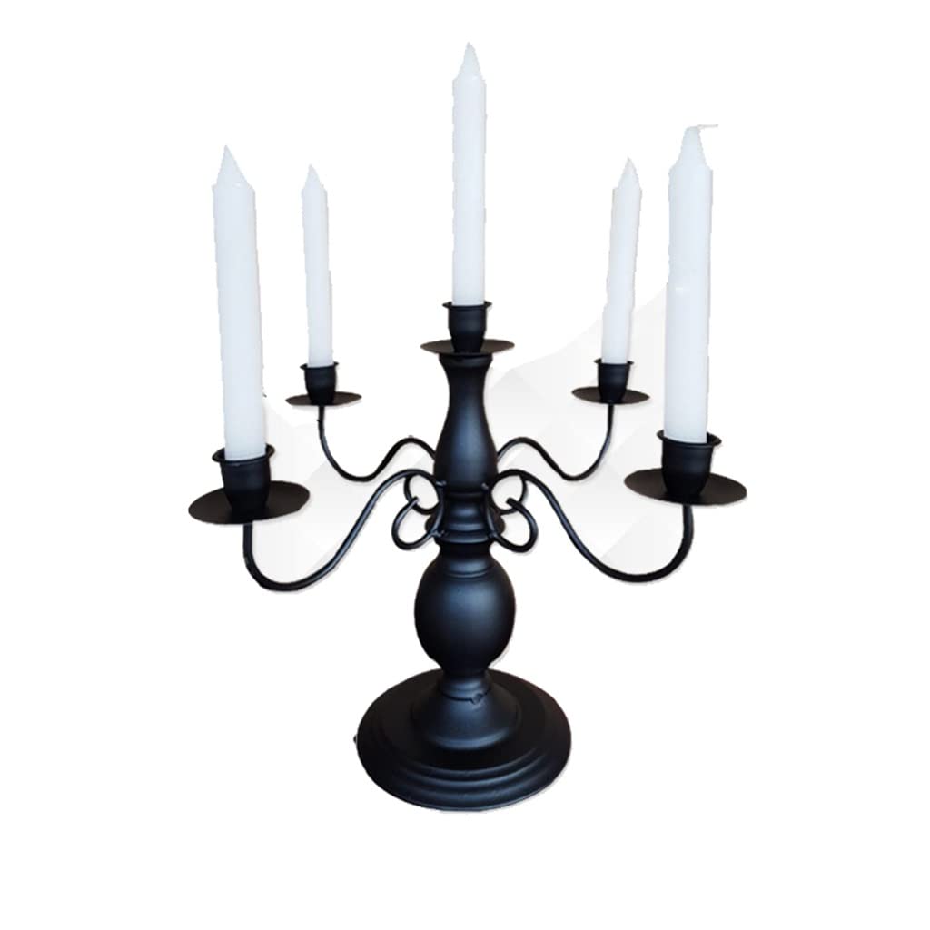 Bougeoir et chandelier de table en fer rétro style européen romantique
